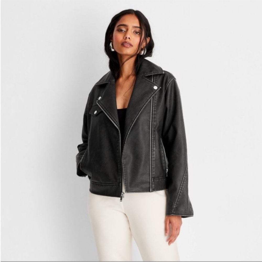 Universal Thread Faux Leather Moto Jacket